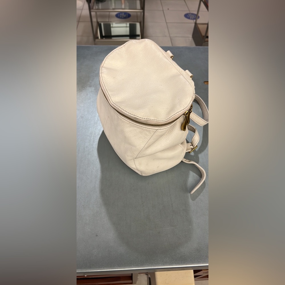 Hobo cream leather backpack purse